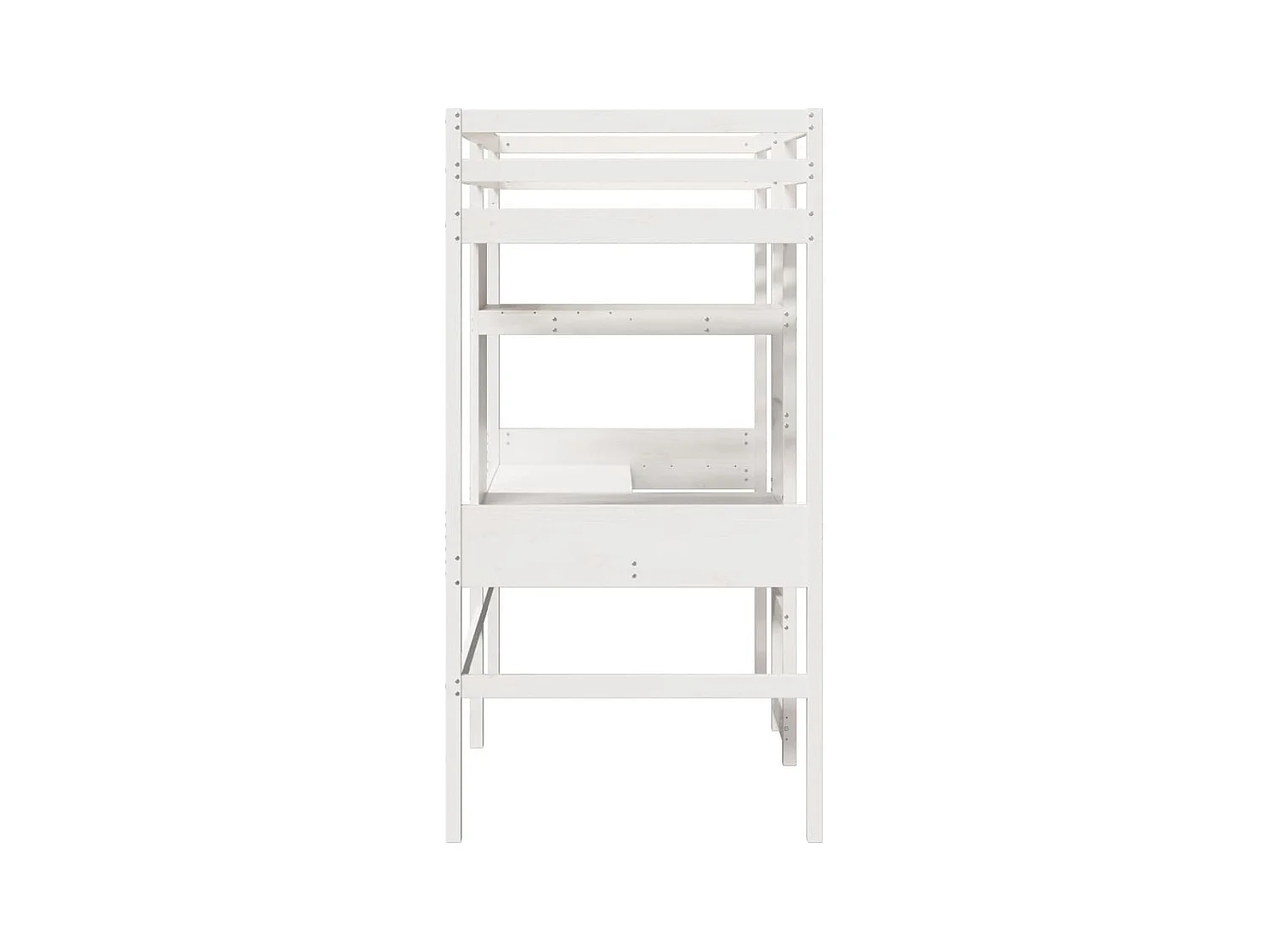 Cadre de lit superposé sans matelas blanc 75x190 cm pin massif