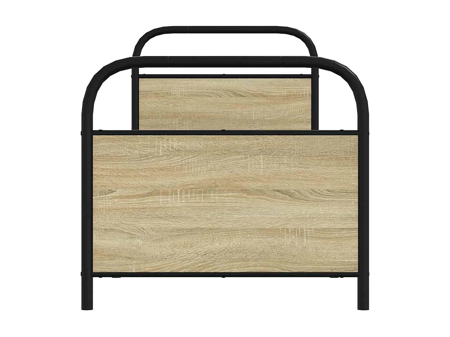 Cadre de lit sans matelas 75x190cm chêne sonoma bois ingénierie