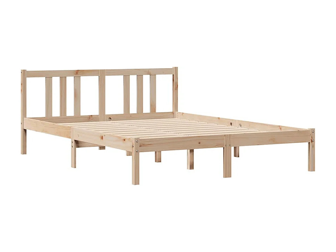 Massivholzbett ohne Matratze 135x190 cm Kiefernholz