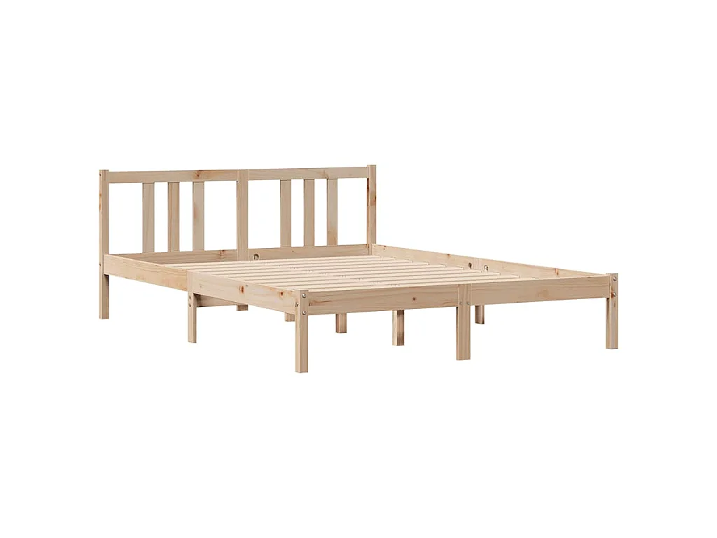 Cama sem colchão 135x190 cm madeira de pinho maciça