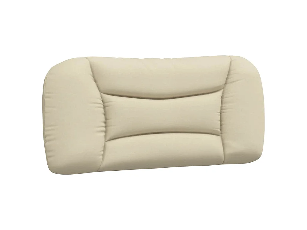 Cadre de lit sans matelas Hvar crème 80x200 cm tissu