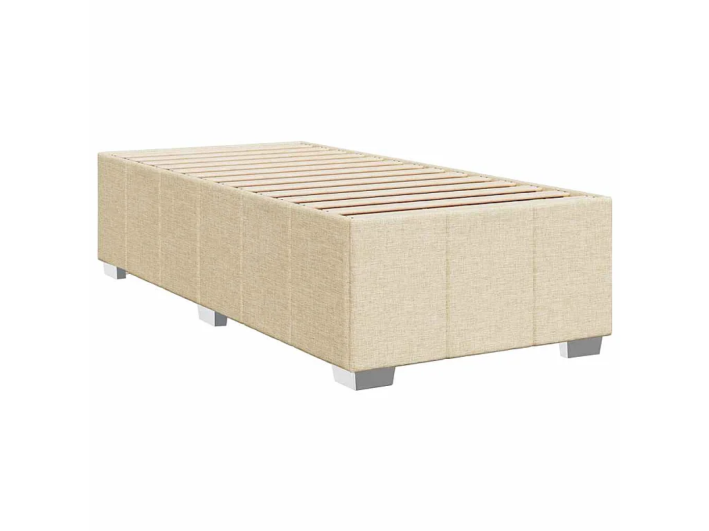 Giroletto a Molle con Materasso Crema 80x200 cm inTessuto
