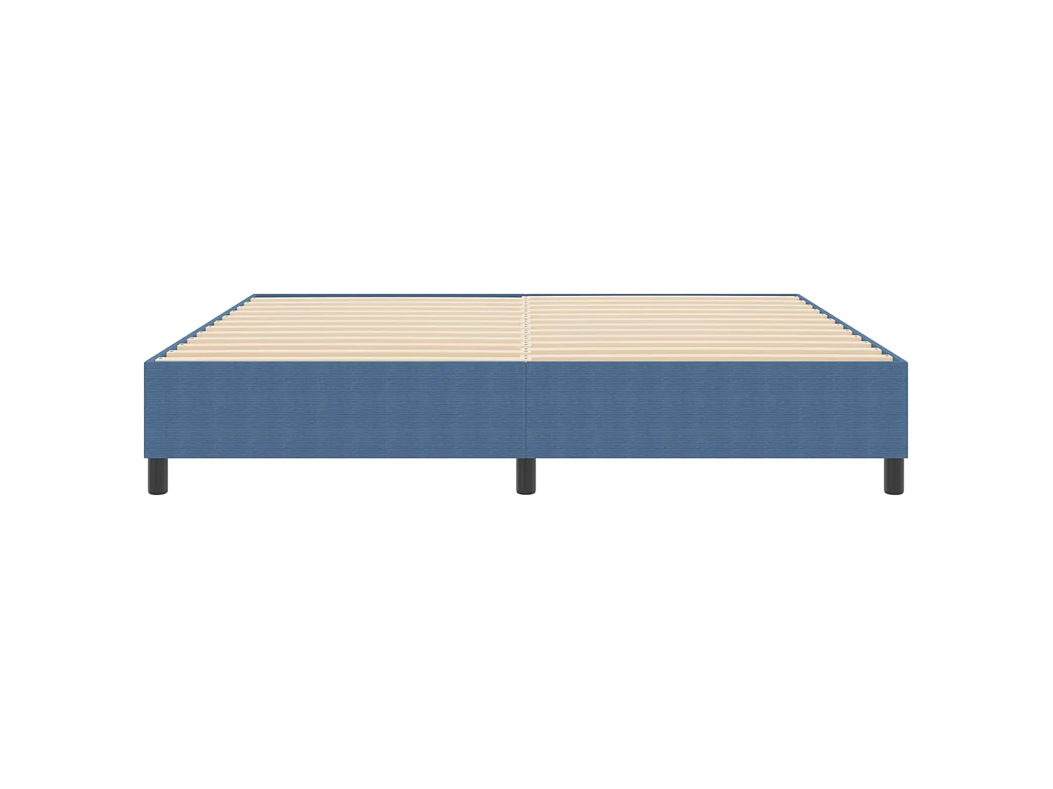 Struttura letto piattaforma Blu 200 x 200 cm Tessuto in Cords
