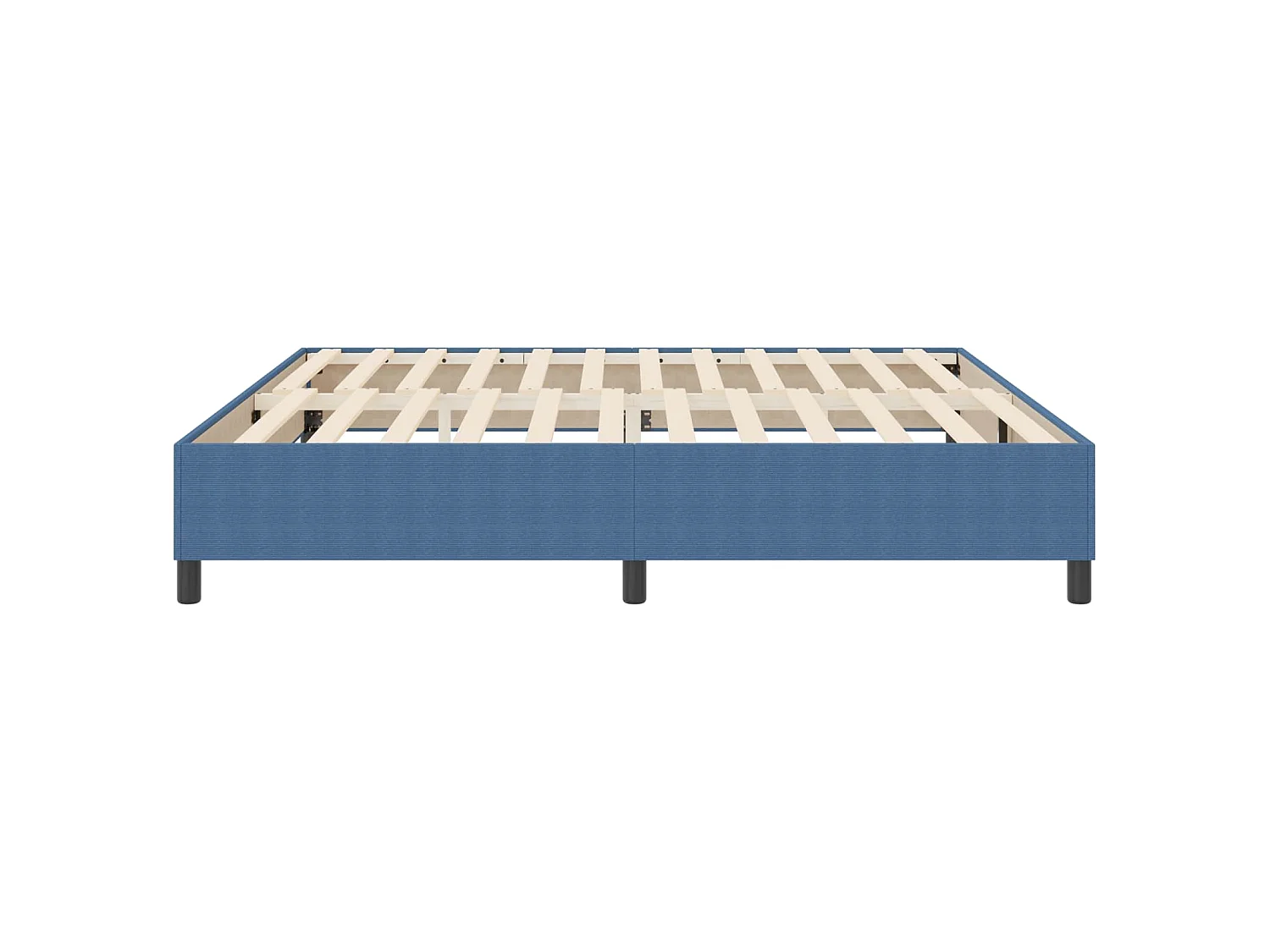 Struttura letto piattaforma Blu 200 x 200 cm Tessuto in Cords