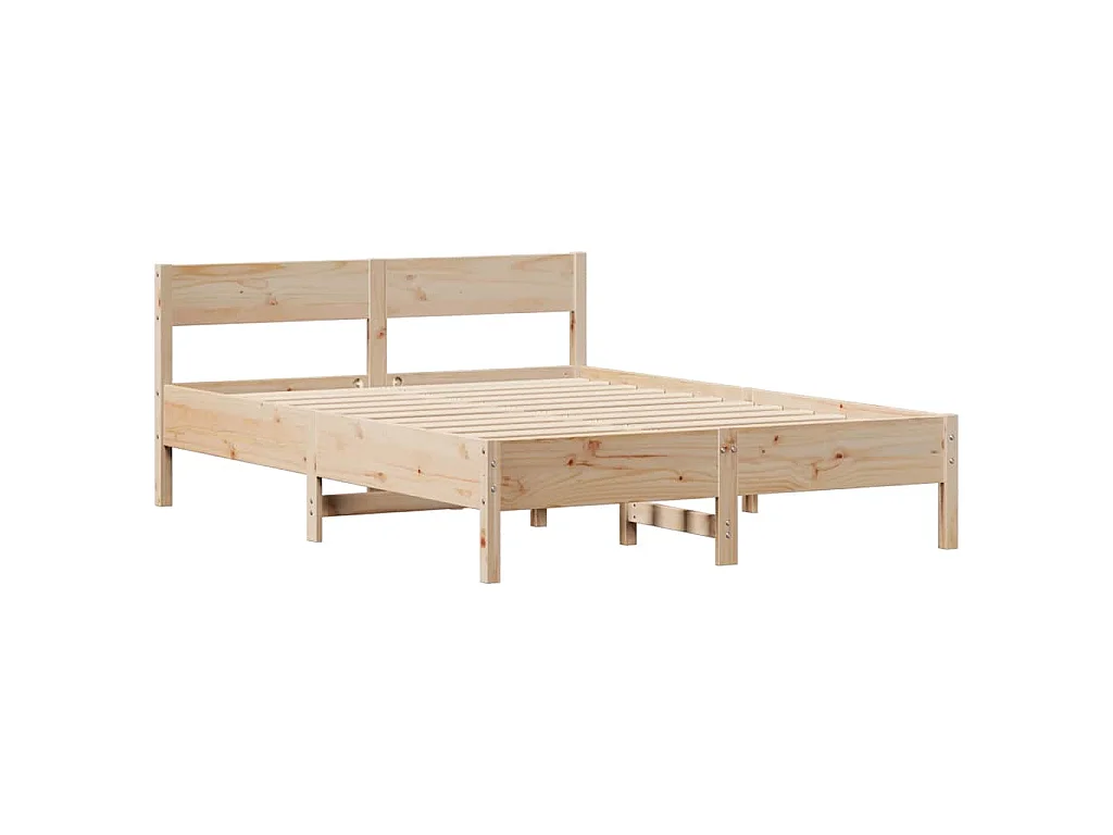 Cama sem colchão 135x190 cm madeira de pinho maciça