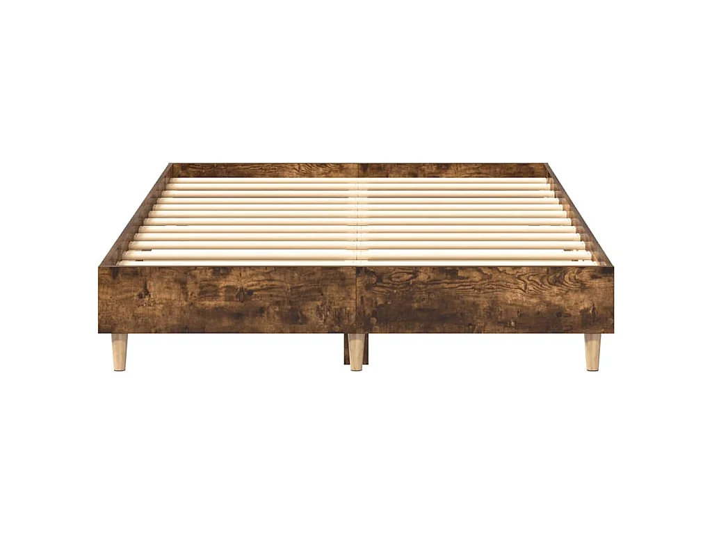 Bedframe zonder matras spaanplaat gerookt eiken
