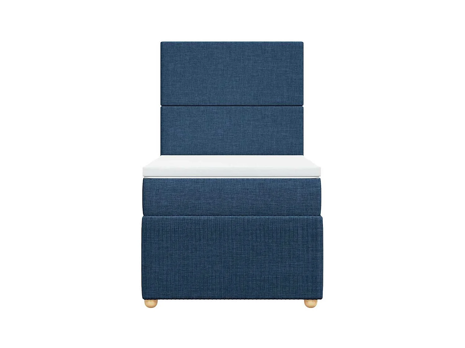 Sommier à lattes de lit avec matelas Bleu 80x200 cm Tissu