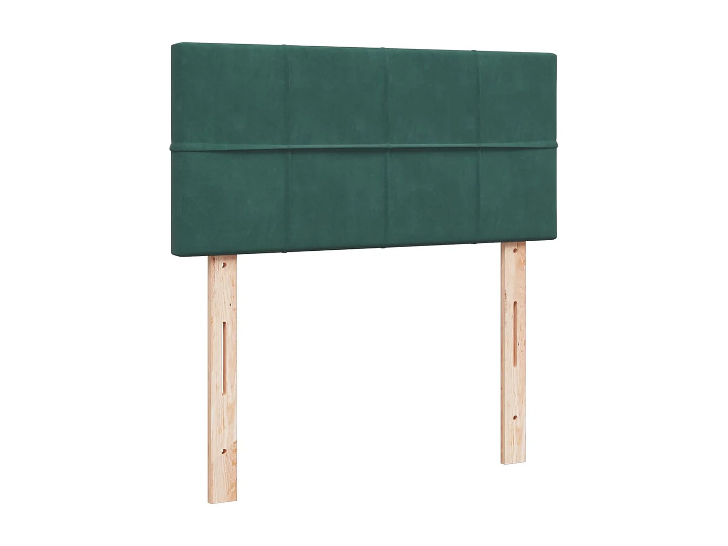 Cama box spring con colchón terciopelo verde oscuro 80x200 cm