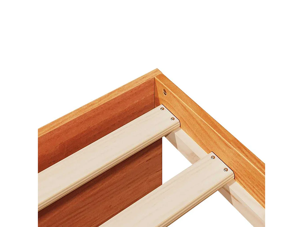 Lit de jour sans matelas cire marron 75x190 cm pin massif