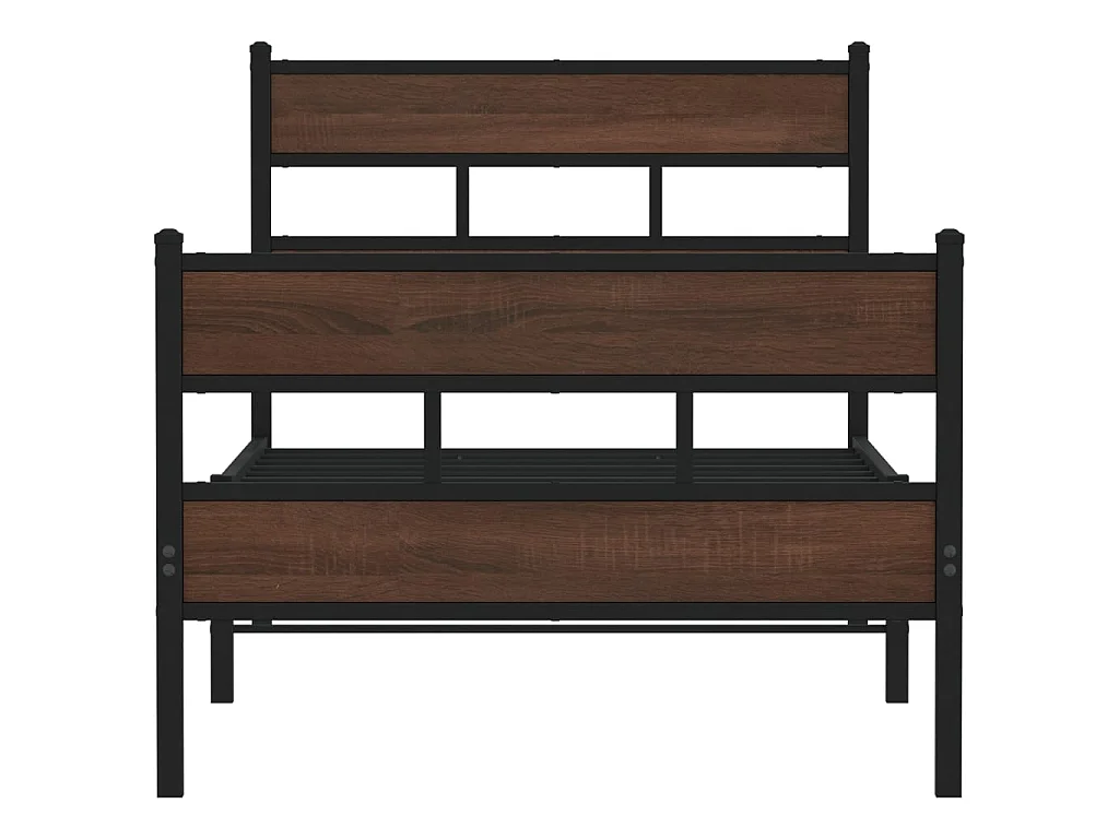 Cadre de lit sans matelas avec tête de lit pied de lit 80x200cm