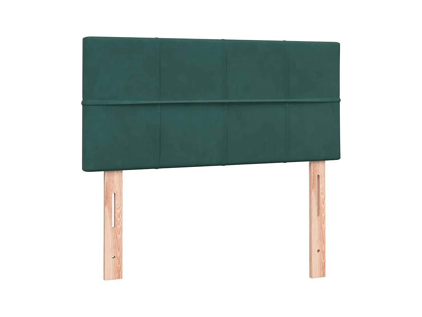 Sommier à lattes de lit et matelas vert foncé 80x220 cm velours