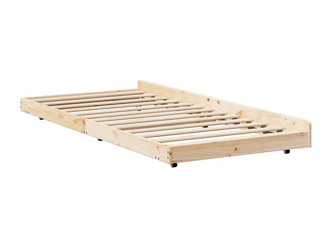 Cadre de lit Marron 80 x 200 cm Bois de pin massif