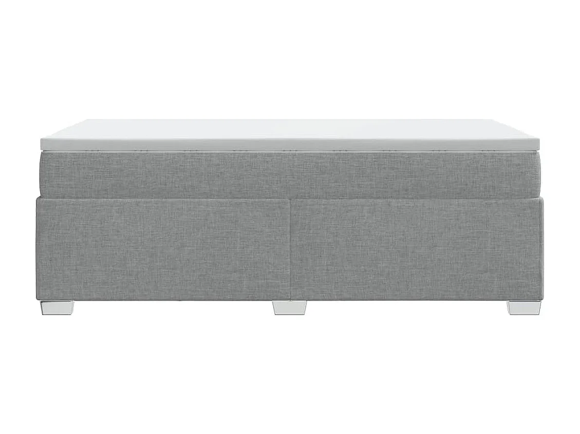 Sommier à lattes de lit avec matelas gris clair 80x200 cm tissu