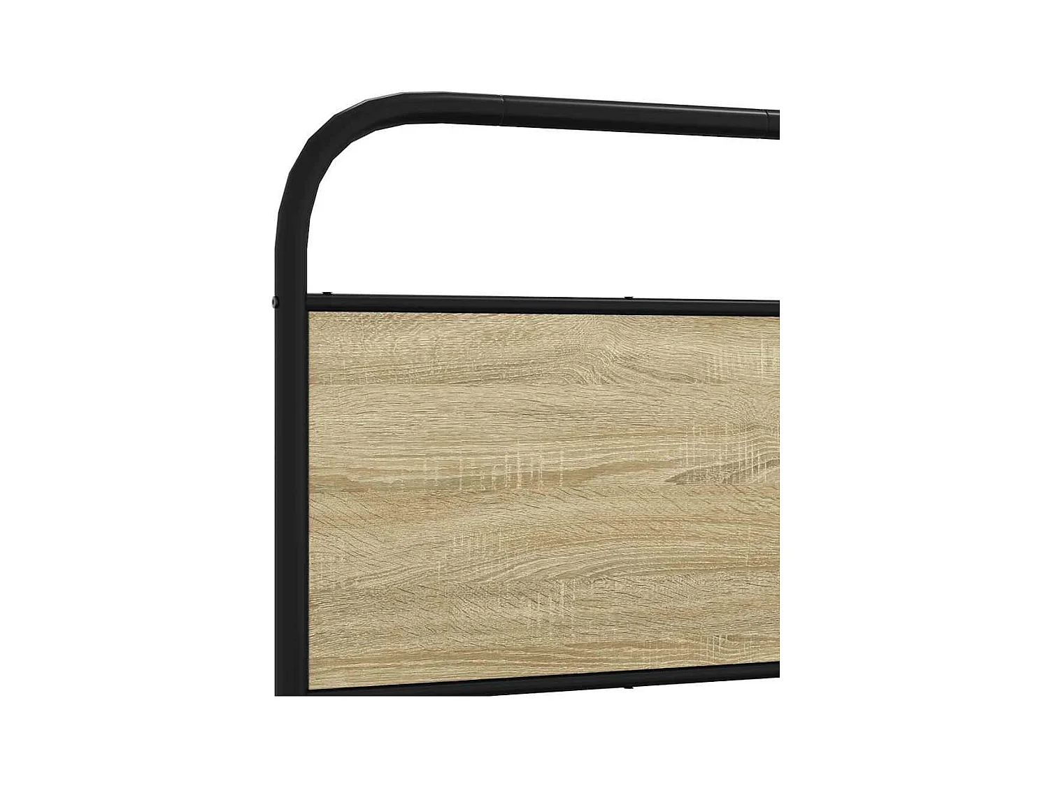 Cadre de lit sans matelas 75x190cm chêne sonoma bois ingénierie