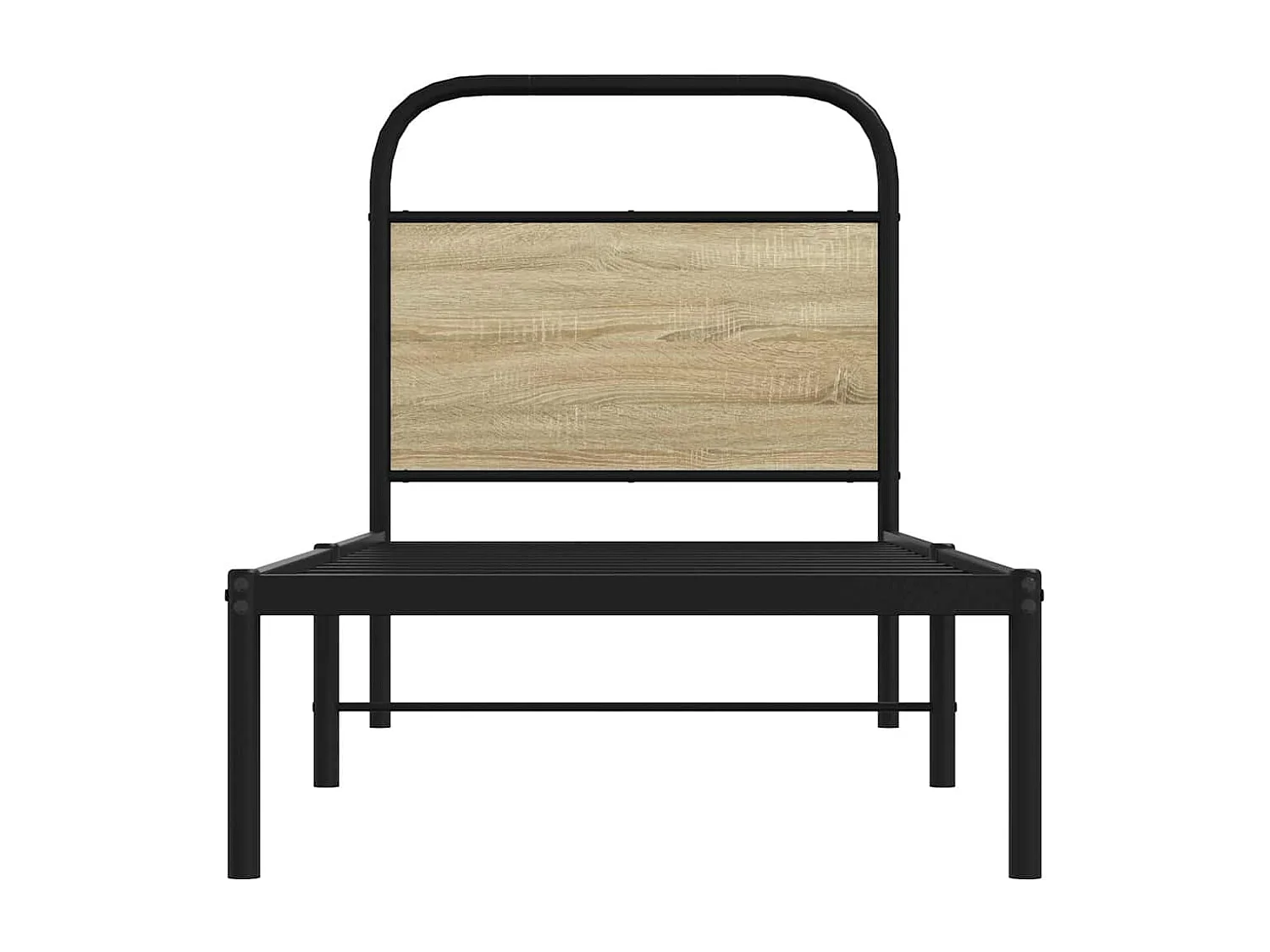 Cadre de lit sans matelas 75x190cm chêne sonoma bois ingénierie