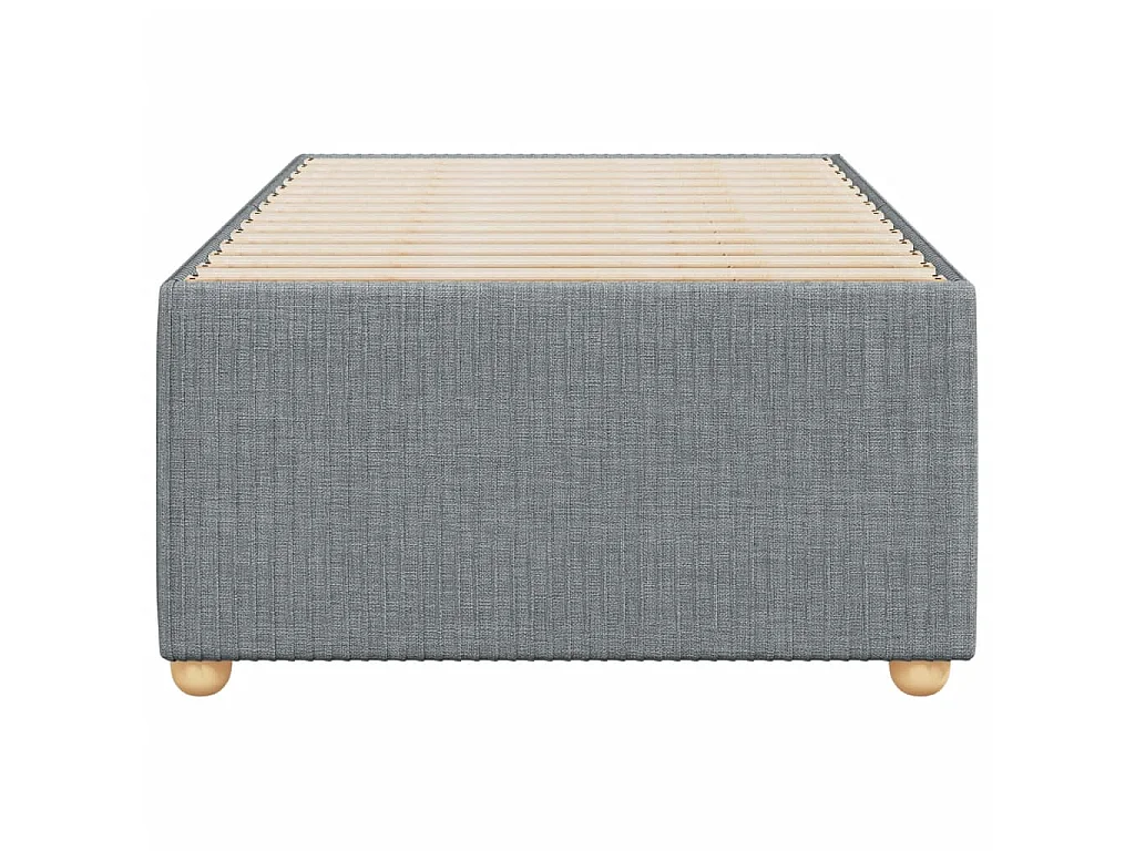 Bedframe zonder matras 80x200 cm stof lichtgrijs