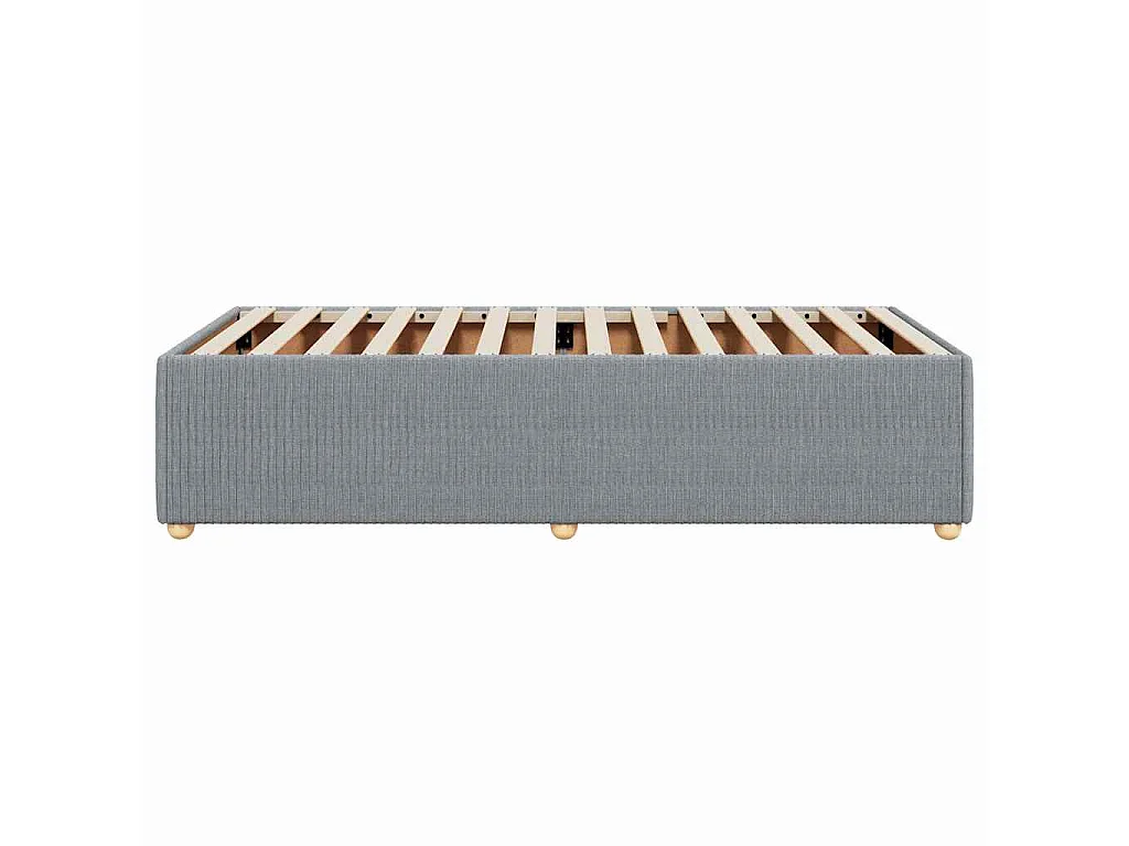 Bedframe zonder matras 80x200 cm stof lichtgrijs