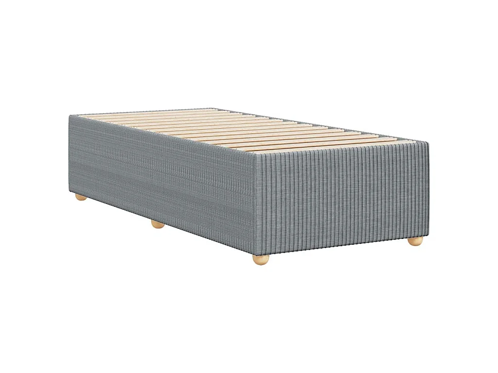 Bedframe zonder matras 80x200 cm stof lichtgrijs