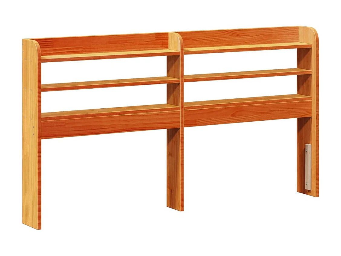 Letto senza Materasso Marrone Cera 135x190 cm in Legno di Pino