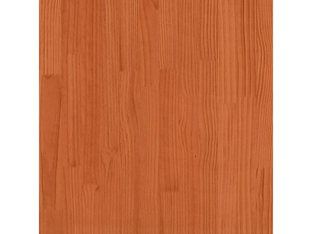 Letto senza Materasso Marrone Cera 135x190 cm in Legno di Pino