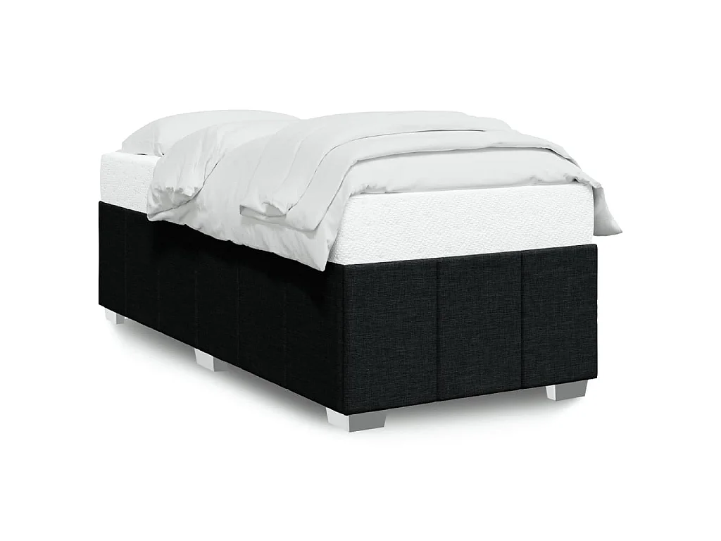 Bedframe zonder matras 80x200 cm stof zwart