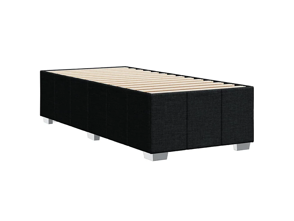 Bedframe zonder matras 80x200 cm stof zwart