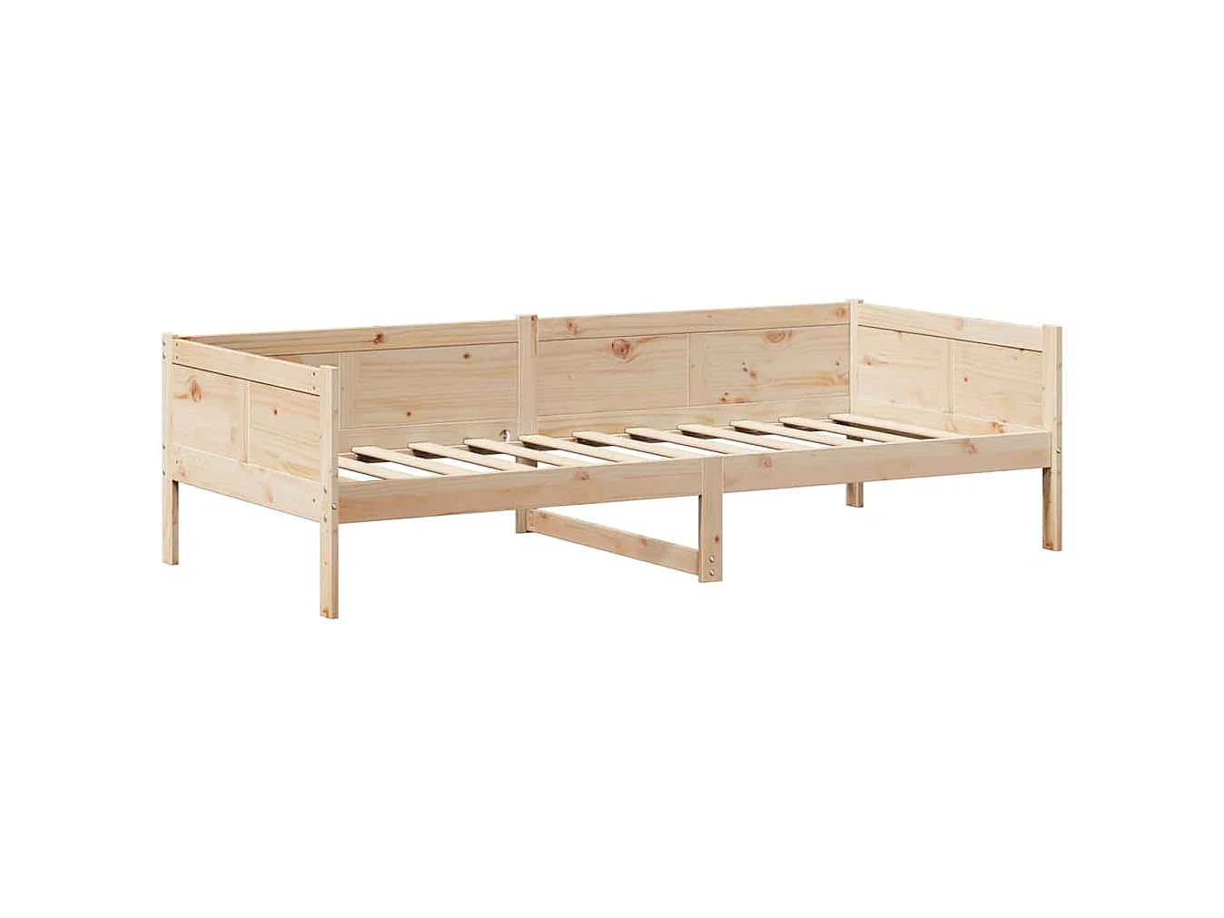 Lit de jour avec toit sans matelas 80x200 cm bois massif