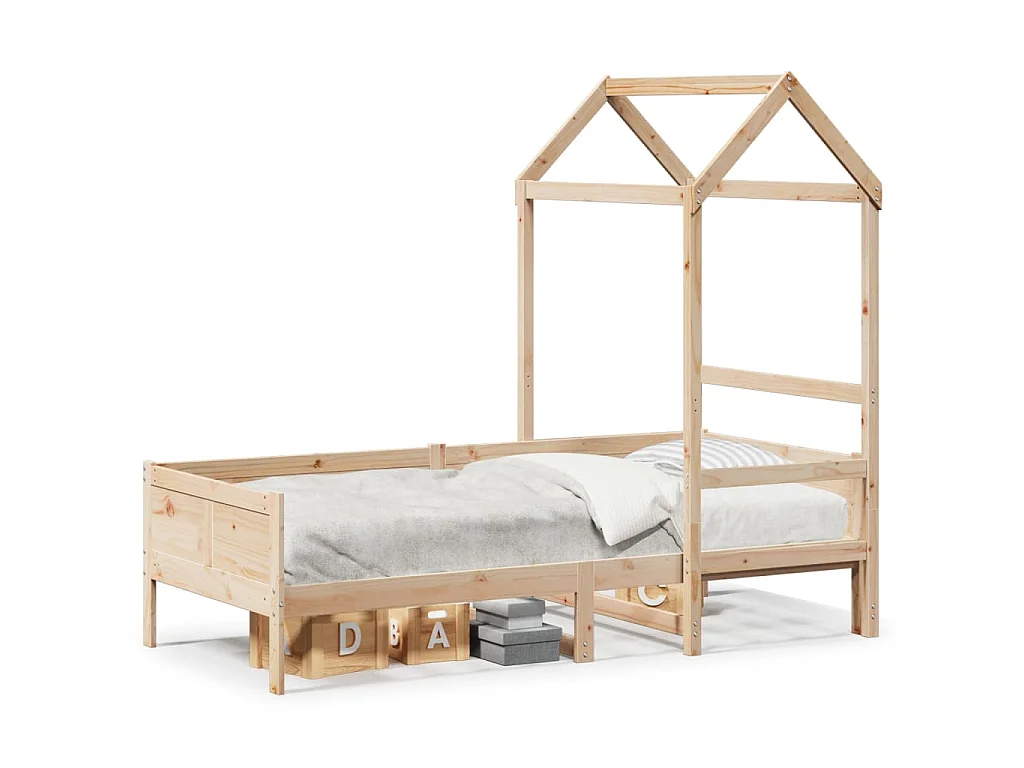 Slaapbank met huisje 80x200 cm massief grenenhout