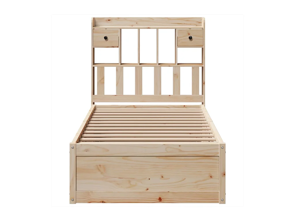 Cadre de lit sans matelas 75x190 cm bois de pin massif