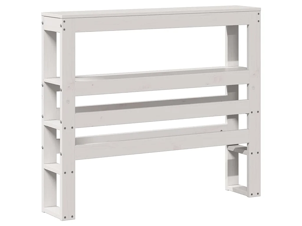 Estrutura cama c/ cabeceira 75x190 cm pinho maciço