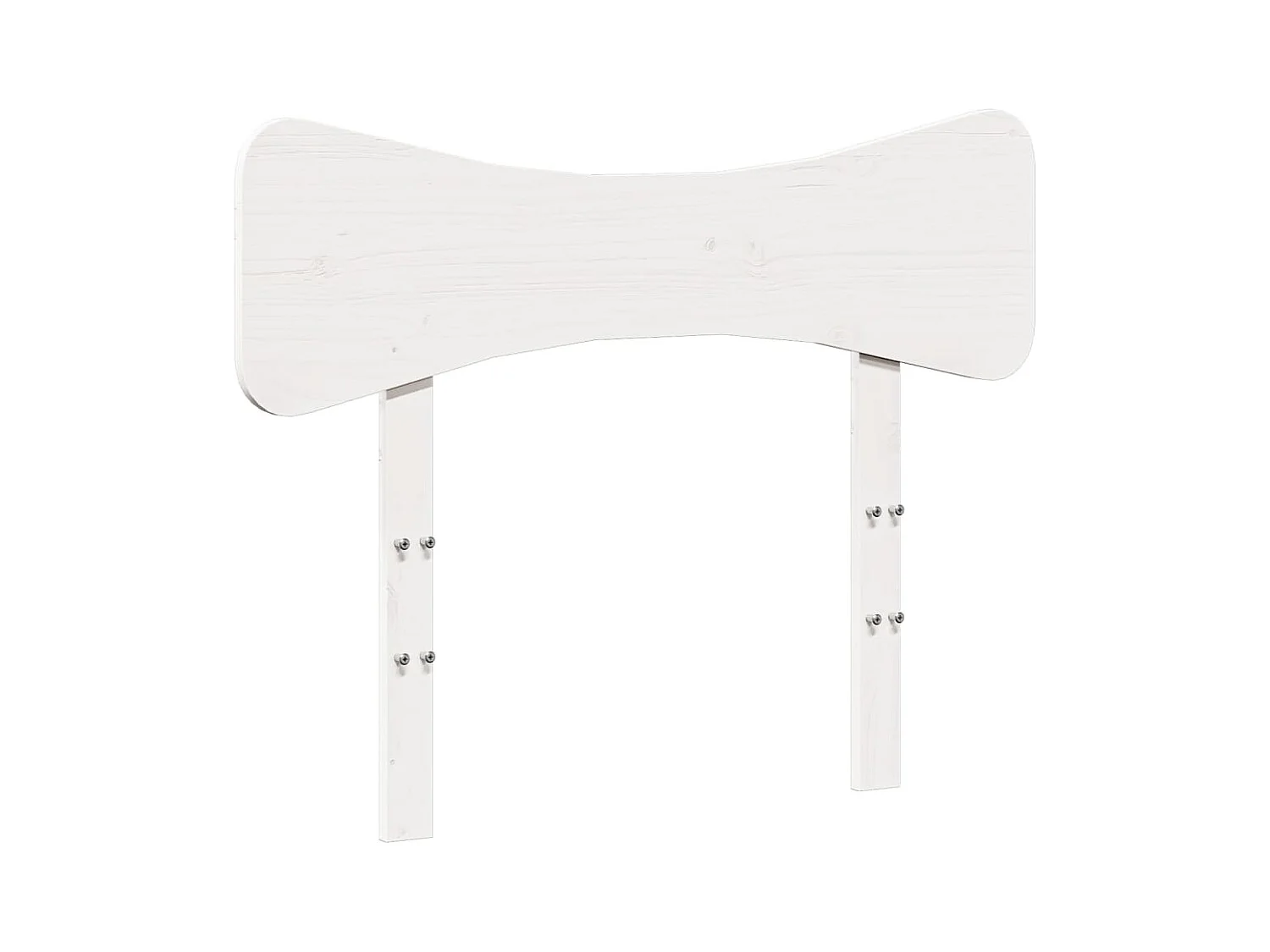 Bedframe zonder matras massief grenenhout wit 75x190 cm