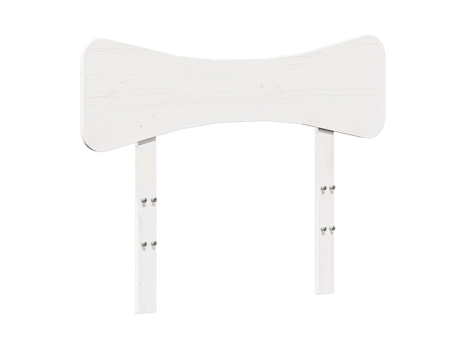 Cadre de lit sans matelas blanc 75x190 cm bois de pin massif