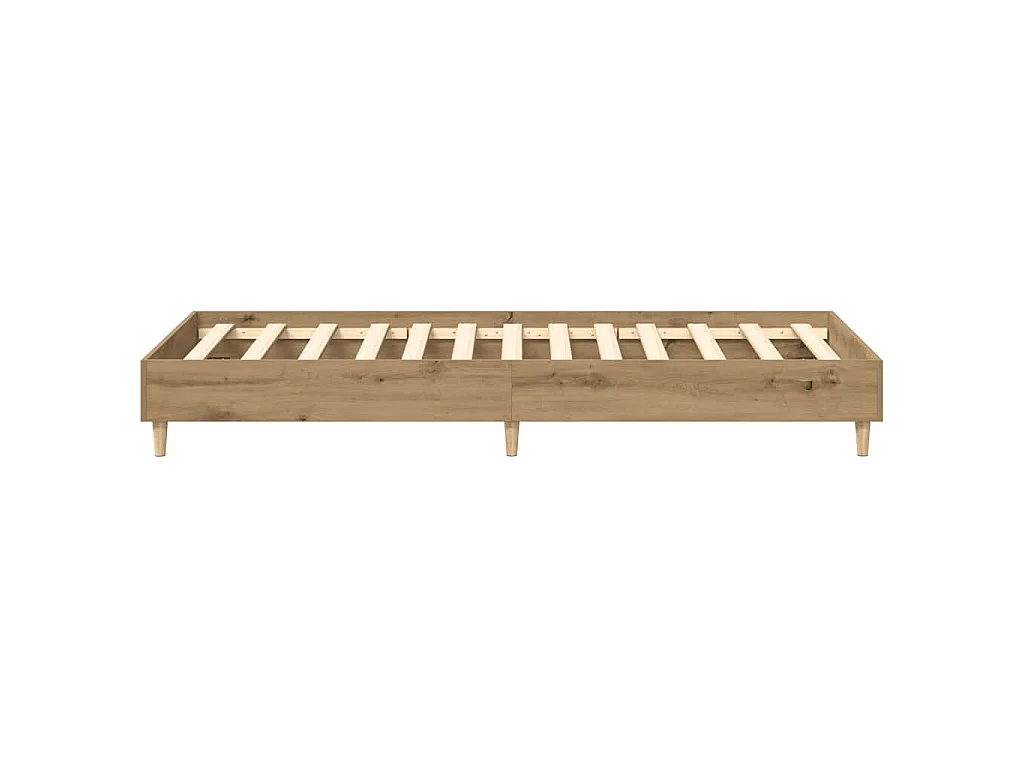 Bettgestell ohne Matratze Artisan-Eiche 75x190cm Holzwerkstoff