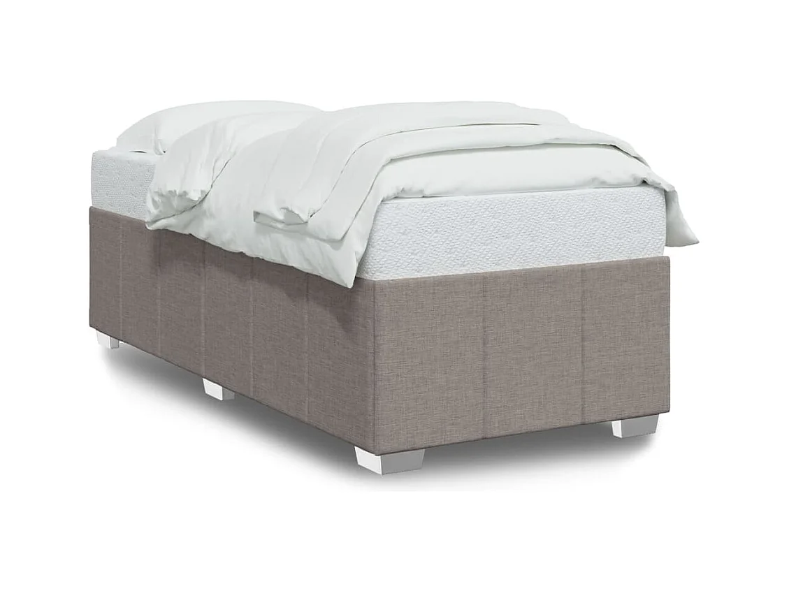 Bedframe zonder matras 80x200 cm stof taupe