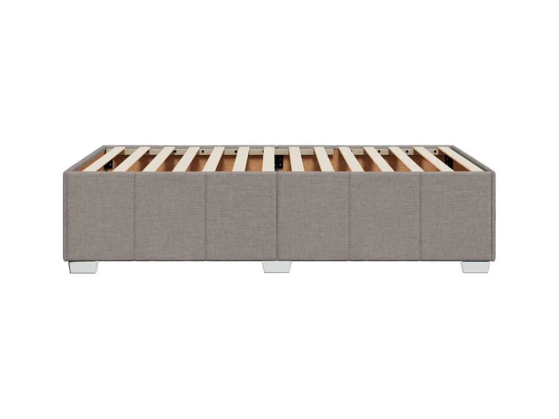 Bedframe zonder matras 80x200 cm stof taupe