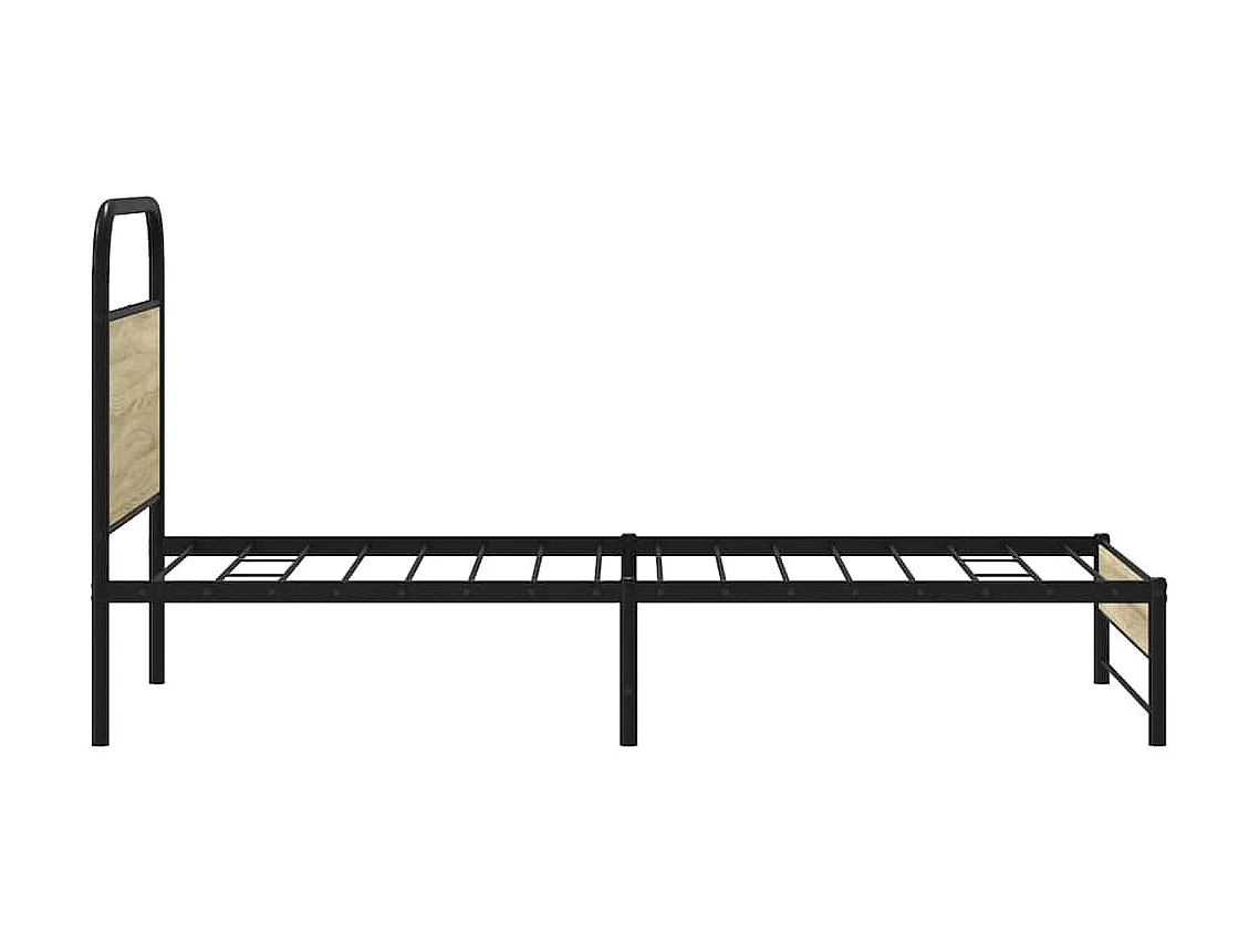 Cadre de lit sans matelas 80x200cm chêne sonoma bois ingénierie
