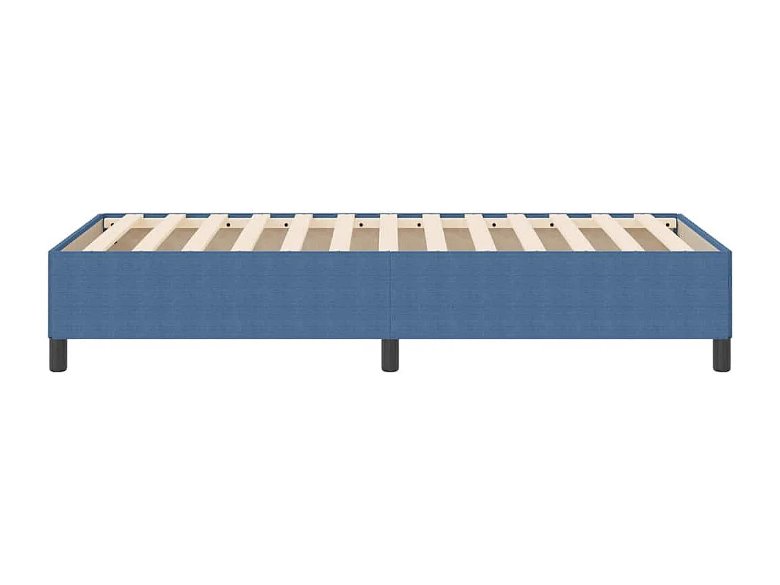 Cama tipo Box Spring Azul 80 x 200 cm Tela de Pana