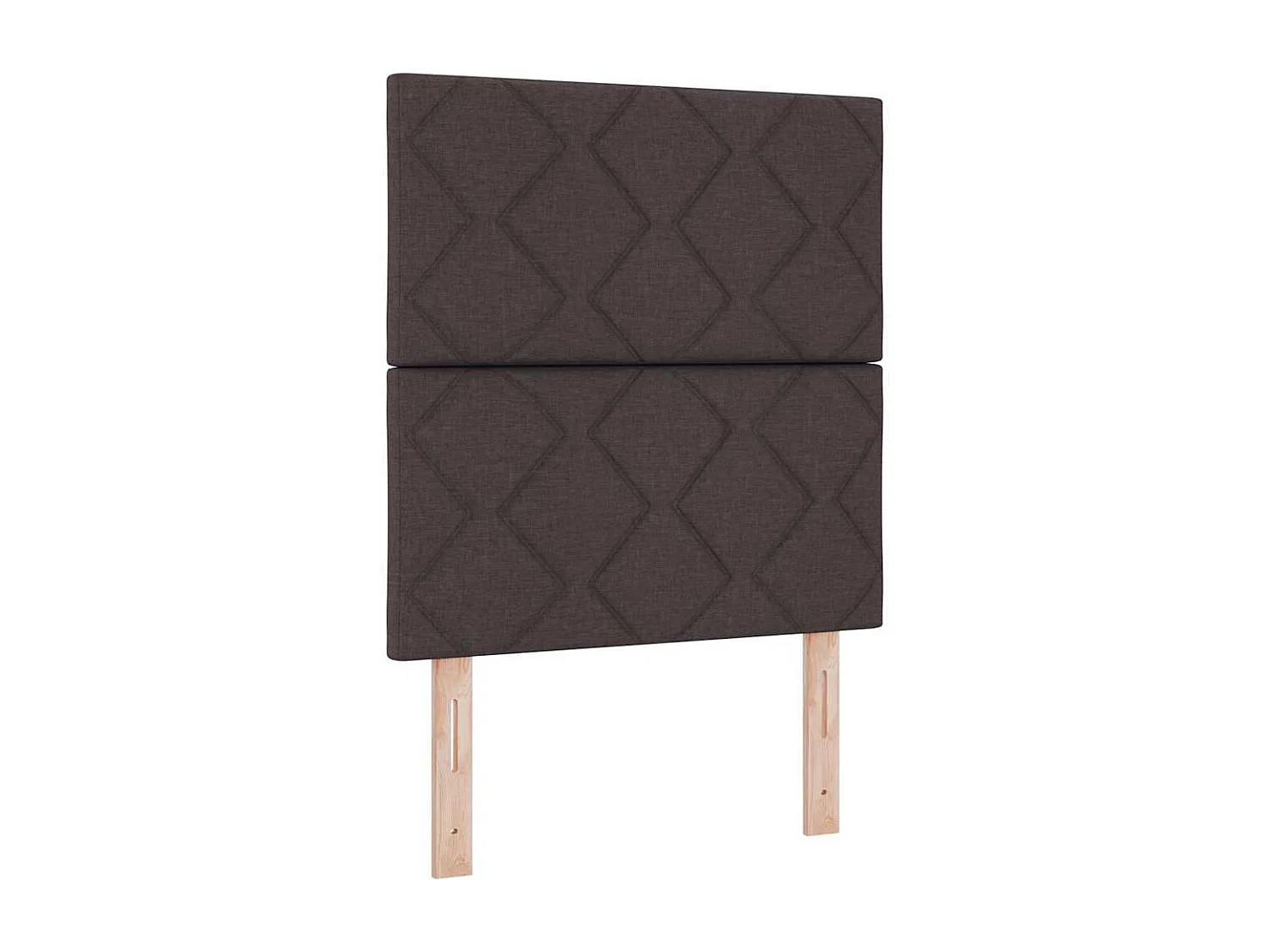 Cadre de lit avec tête de lit Marron foncé 80 x 200 cm tissu