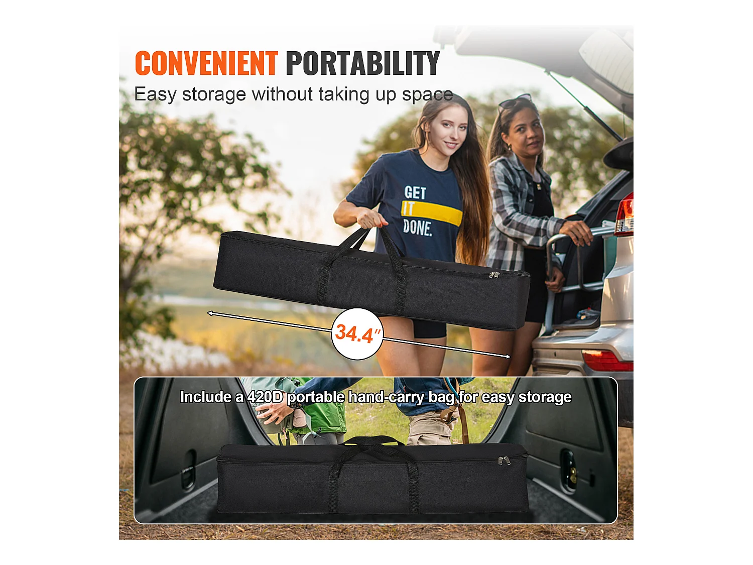 Écran de Projection SucceBuy sur Pied Portable, 305 cm, 16:9 HD Double Face Anti-Plis Grand Angle de Vision, pour Vidéoprojecteurs Cinéma Maison