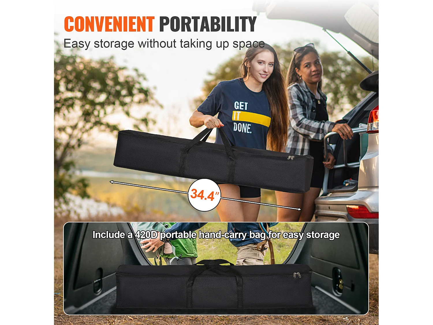 Écran de Projection SucceBuy sur Pied Portable, 305 cm, 16:9 HD Double Face Anti-Plis Grand Angle de Vision, pour Vidéoprojecteurs Cinéma Maison