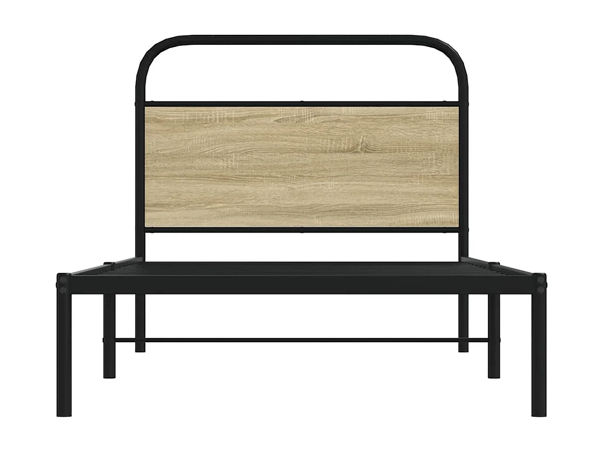 Bettgestell ohne Matratze 107x203 cm Sonoma-Eiche Holzwerkstoff