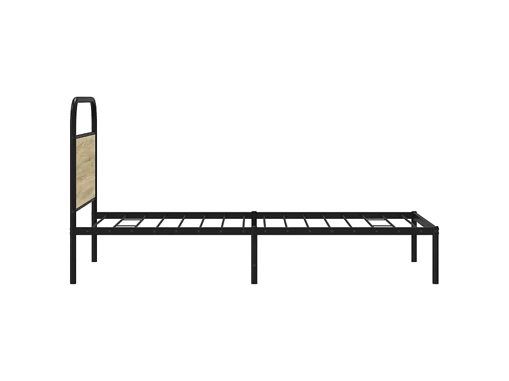 Bettgestell ohne Matratze 107x203 cm Sonoma-Eiche Holzwerkstoff