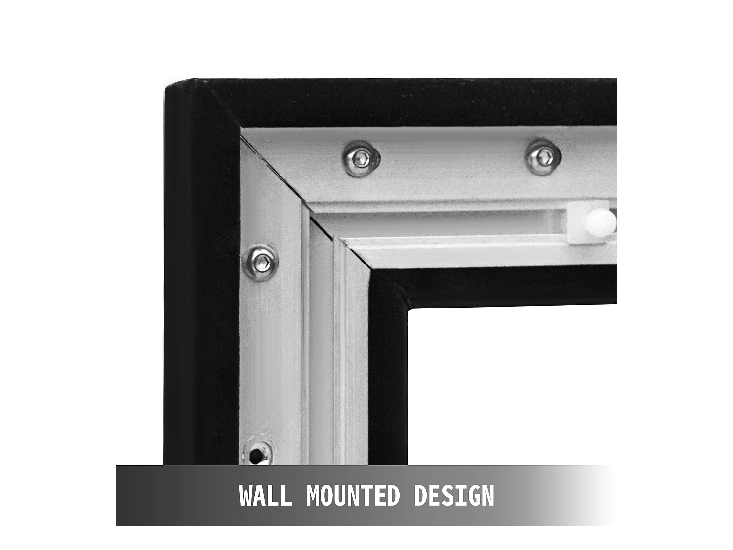 Grote HD Projectiescherm SucceBuy, 279 cm, Projectieschermdoek 16:9, 3D Aluminiumlegeringkader, voor Videoprojectoren Buiten en Thuis