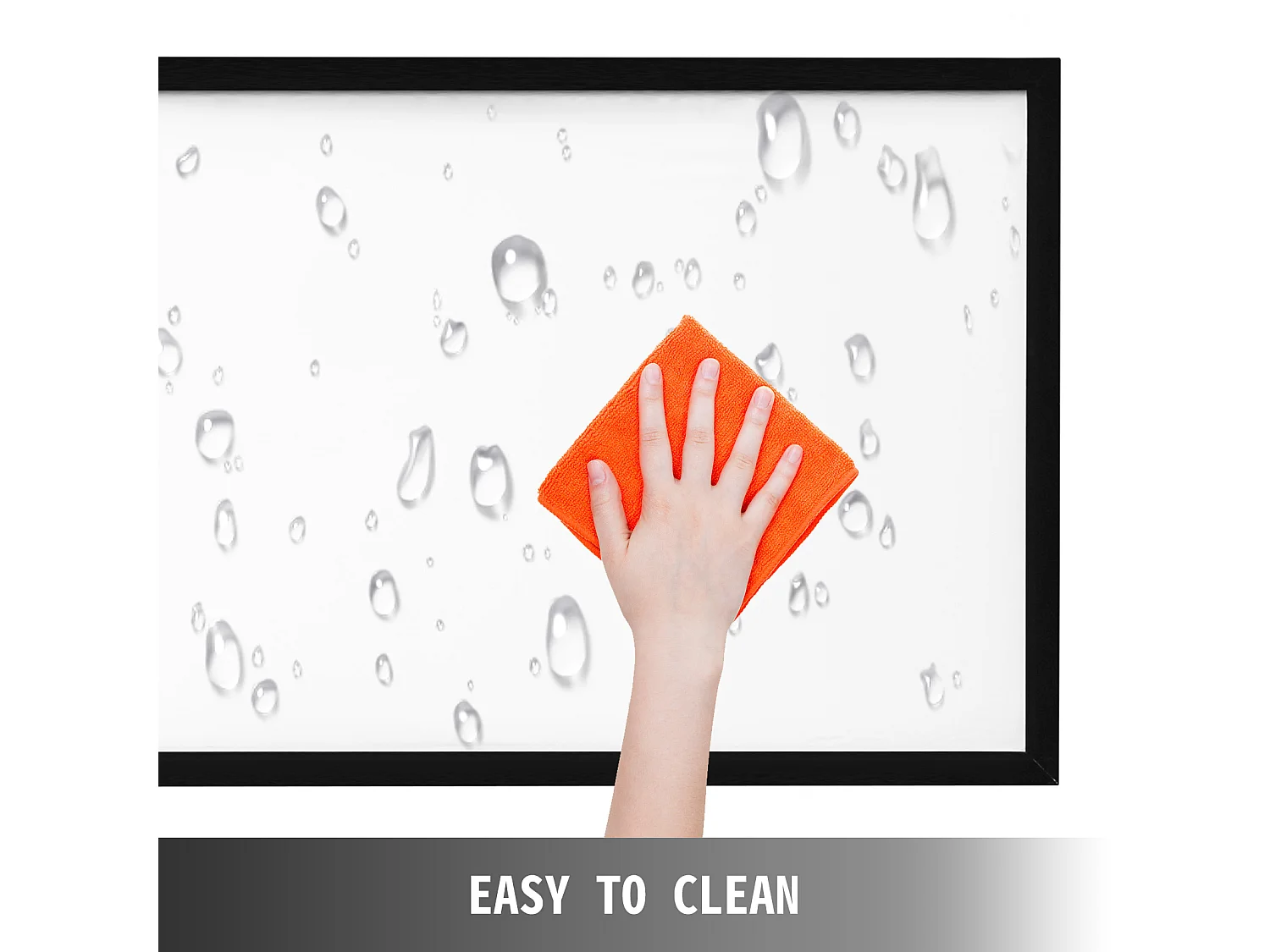 Grand Écran de Projection HD SucceBuy, 279 cm, Toile de Projecteur 16:9, 3D Cadre en Alliage d'Aluminium, pour Vidéo Projecteurs à l'Extérieur et à la Maison