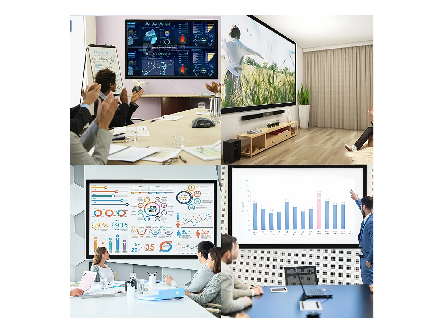 Großer HD-Projektionsbildschirm SucceBuy, 254 cm, Projektionsleinwand 16:9, 3D-Aluminiumlegierungsrahmen, für Video-Projektoren im Außenbereich und zu Hause