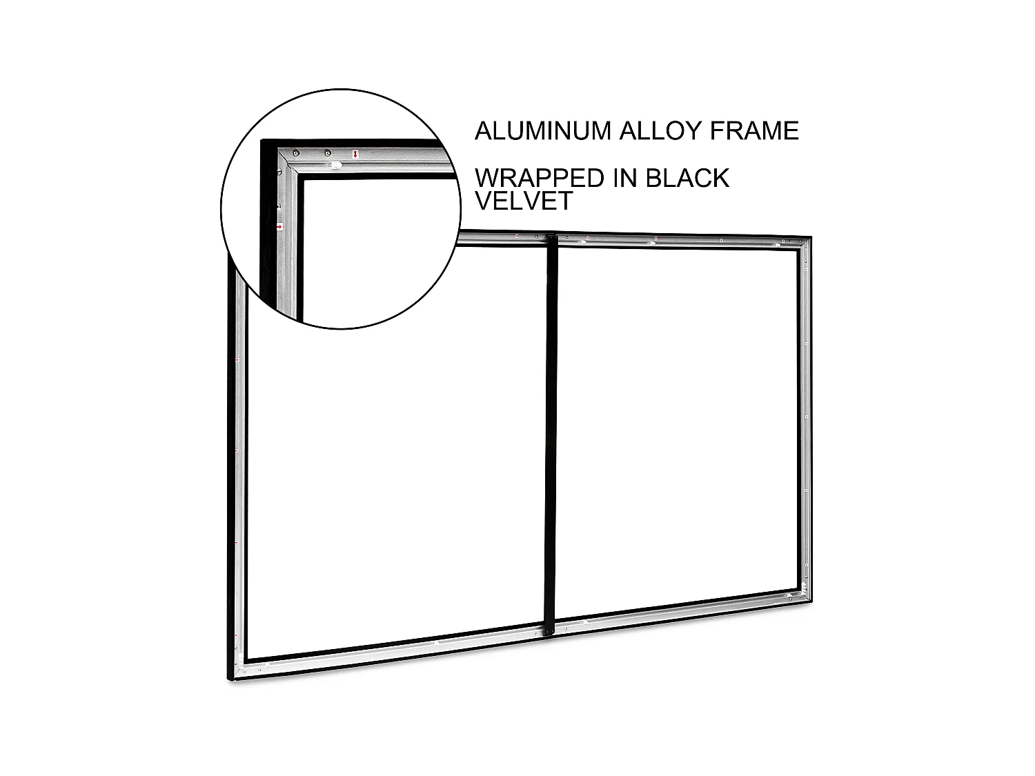 Großer HD-Projektionsbildschirm SucceBuy, 254 cm, Projektionsleinwand 16:9, 3D-Aluminiumlegierungsrahmen, für Video-Projektoren im Außenbereich und zu Hause