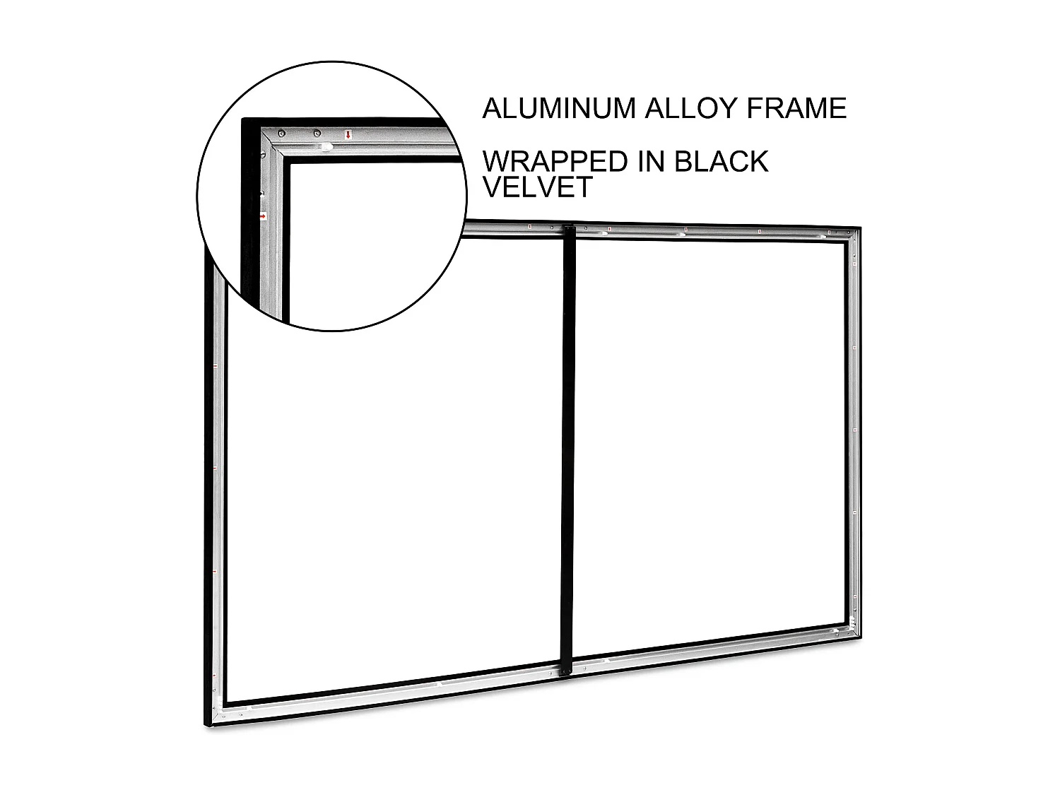 Großer HD-Projektionsbildschirm SucceBuy, 254 cm, Projektionsleinwand 16:9, 3D-Aluminiumlegierungsrahmen, für Video-Projektoren im Außenbereich und zu Hause