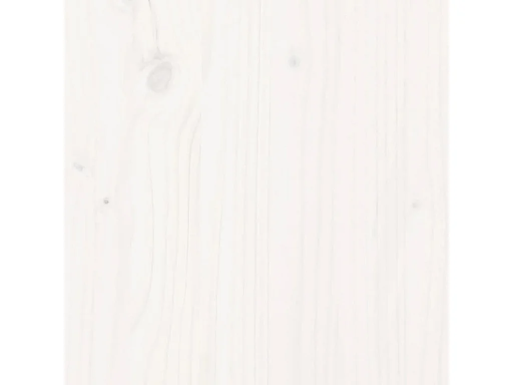 Cadre de lit sans matelas blanc 150x200 cm bois de pin massif