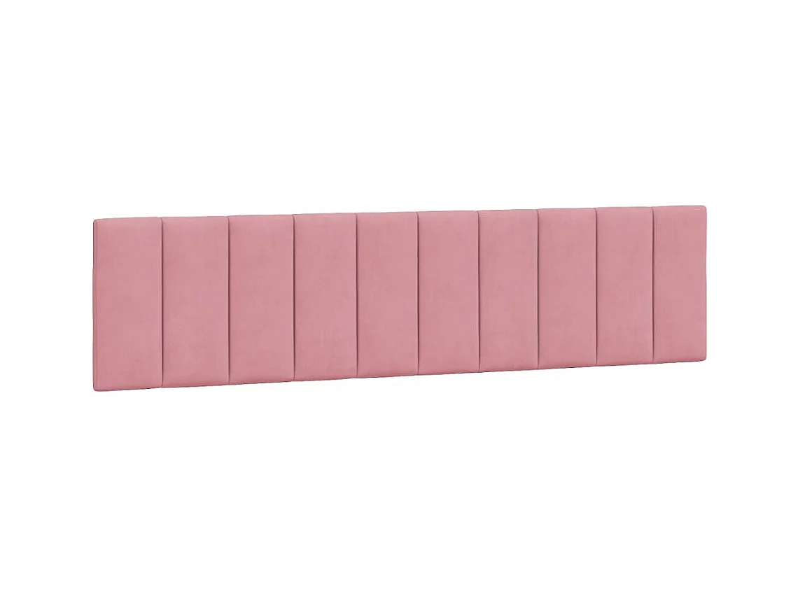 Bett mit Matratze "Hanko" Rosa 200x200 cm Samt