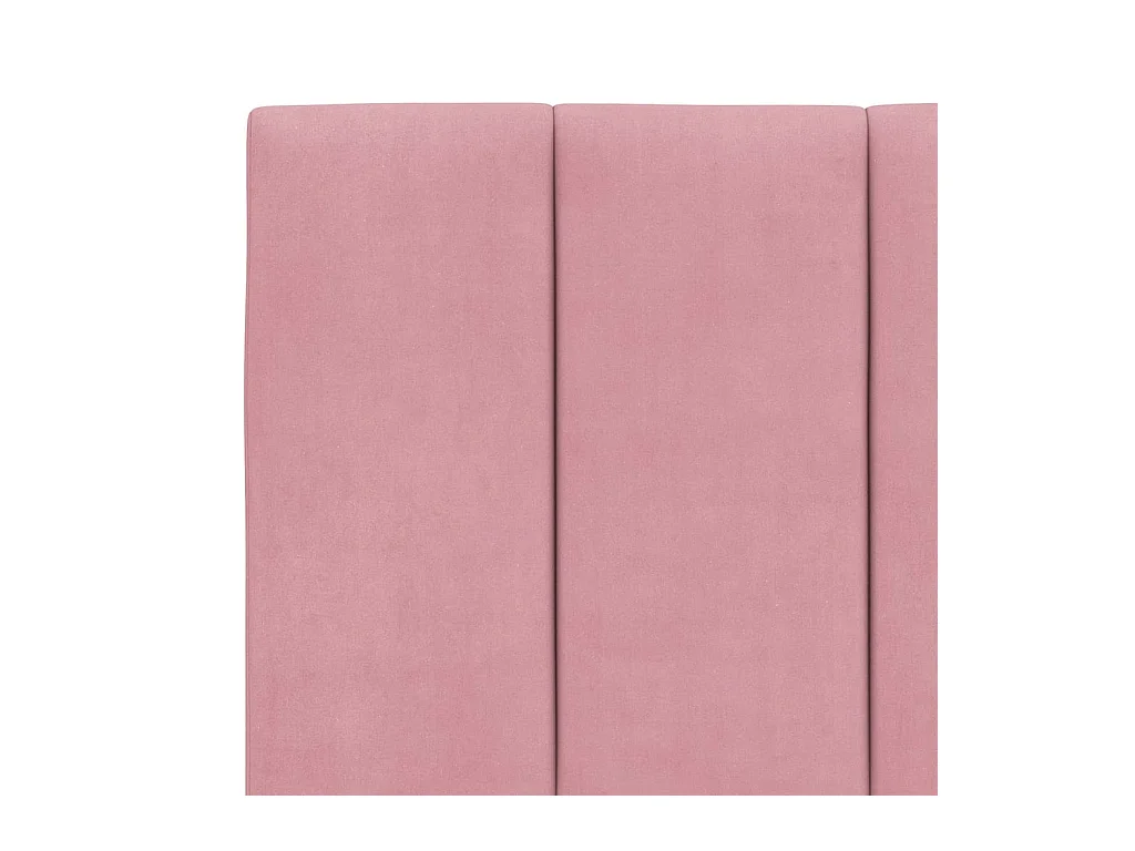 Bett mit Matratze "Hanko" Rosa 200x200 cm Samt